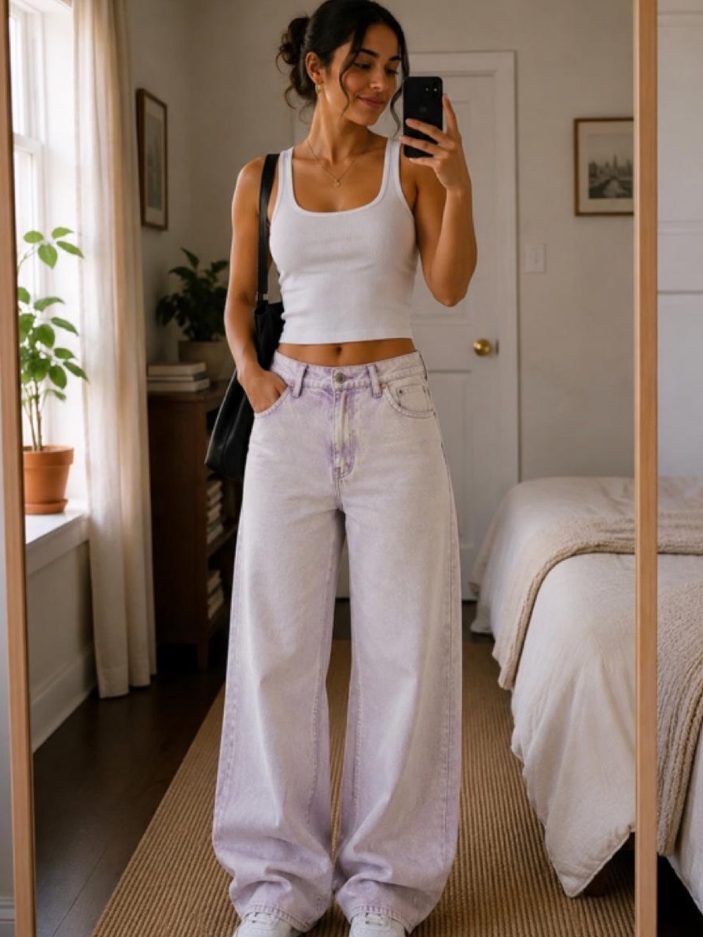 Lavender Acid Wash Wide Leg
Jeans